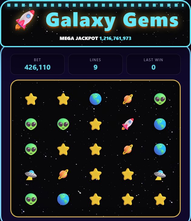 Lucky Slots Galaxy Gems machine
